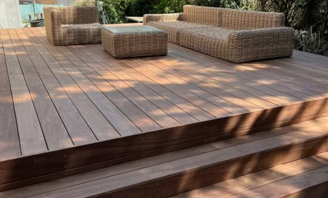 Pose de terrasses en bois, Saint-Symphorien-sur-Coise, Jeoffrey Pachal