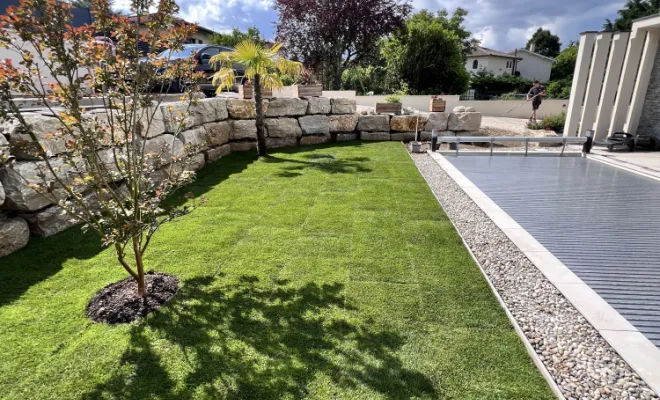 Pose de gazon en rouleau à francheville EURL Pachal Jeoffrey Paysagiste