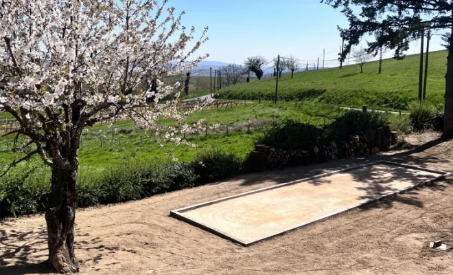 Création d'un terrain de pétanque chaponost EURL Pachal Jeoffrey