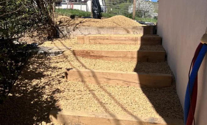 réalisation escalier paysagiste brigands